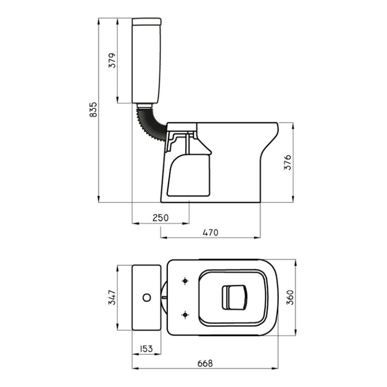 Ferrum Limay Deposito De Colgar Dual 4.5l Dcw4c-b Color Blanco - Imagen 2