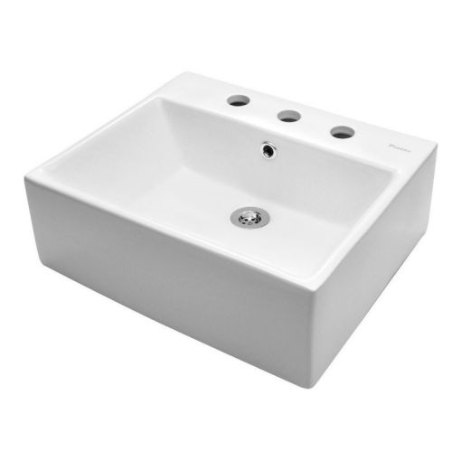 Bacha De Apoyo Piazza 45 X 40 X 15 Cm Bano Lavatorio A117/3 Apoyar Loza Blanca Garantia