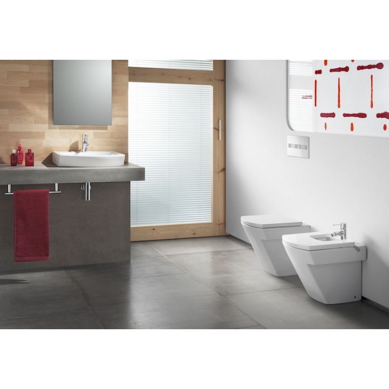 Inodoro Corto Roca Hall Porcelana Blanco - Imagen 4