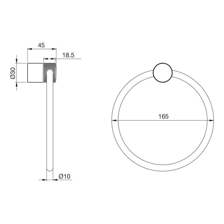 Aro Toallero Peirano Beat Niquel 18020 - Imagen 3