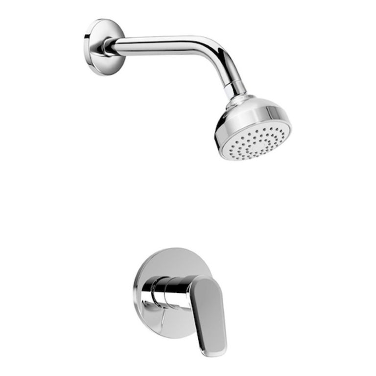 Griferia Roca Coral Ducha Embutir Monocomando Cromo