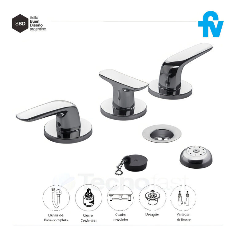 Griferia Fv Epuyen Bidet Cromo 295/l2 - Imagen 3