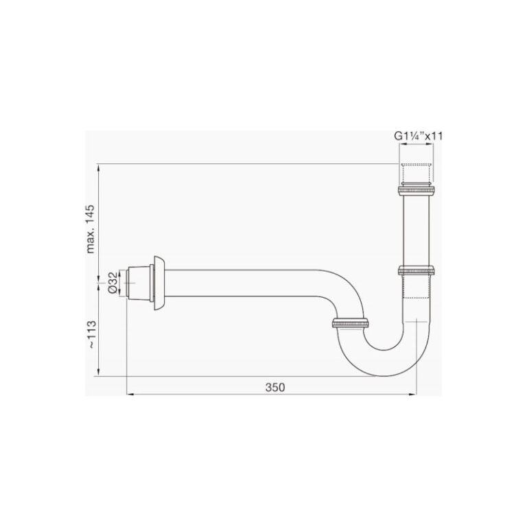 Descarga Lavatorio Con Sifon Fv Cromada 0242.02 Accesorio - Imagen 3