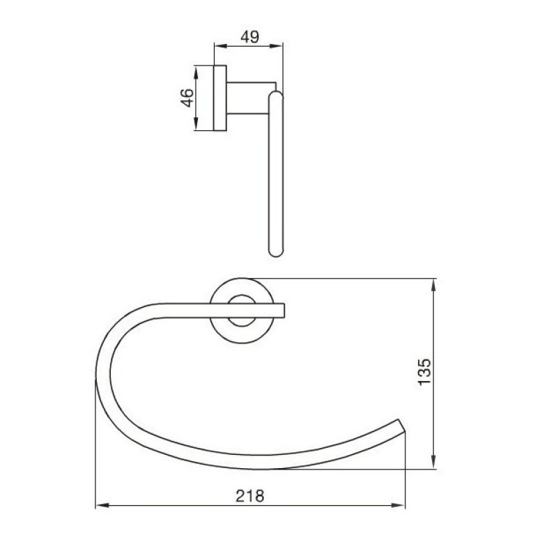 Combo Accesorios Fv Libby 6 Piezas Baño Completo Metálico - Imagen 2