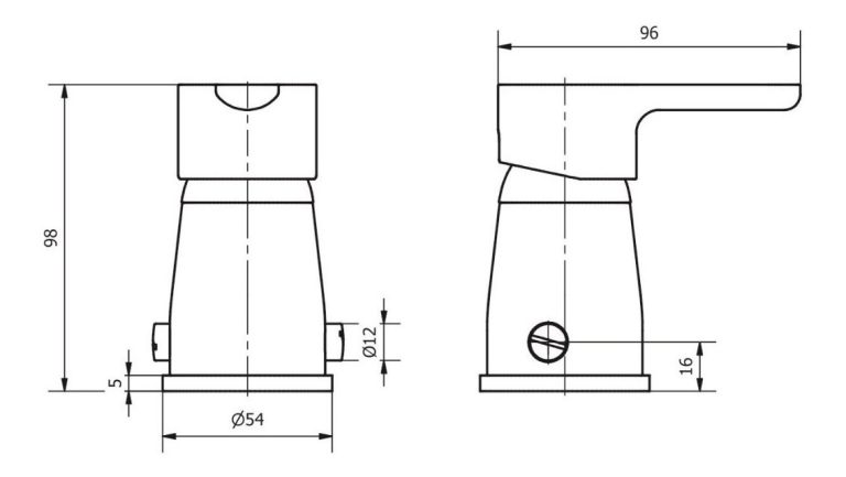 Grifería Piazza Yvon Emblem Bidet Cerámico Con Transferencia - Imagen 2