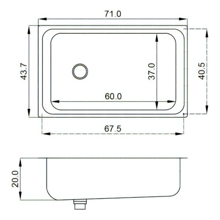 Bacha Acero Inoxidable Mi Pileta Encastrable 410e De Lujo - Imagen 2