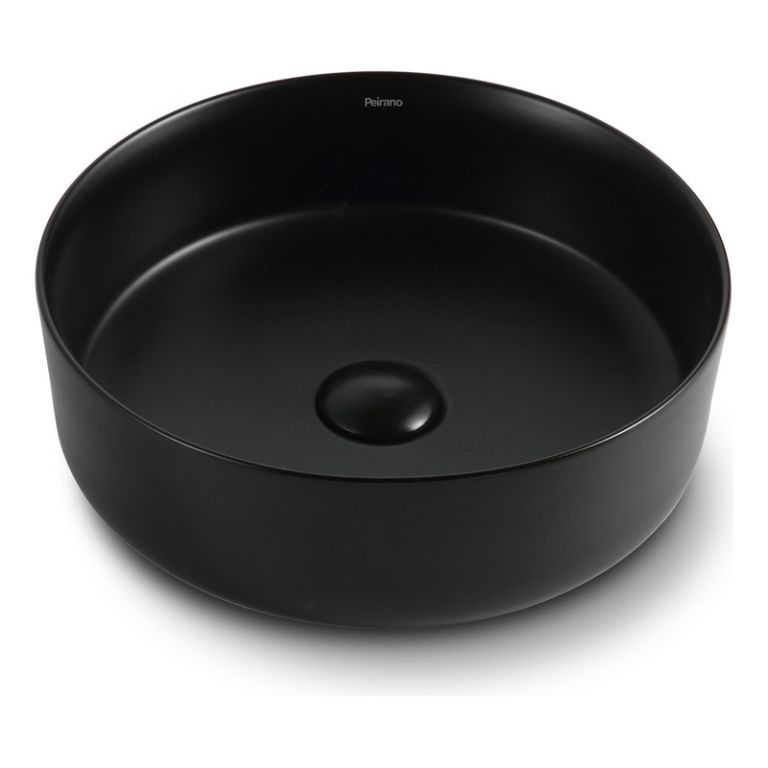 Bacha Peirano Bano De Apoyar Redonda Negra Negro Bch11n