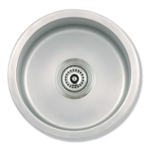 Bacha Redonda Cocina Acero Mi Pileta Sobre Mesada 460e