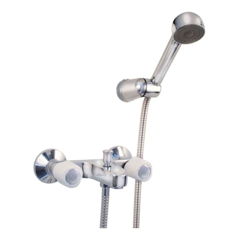 Griferia Peirano Lorca Ducha Exterior Blanco Cromo 83-010