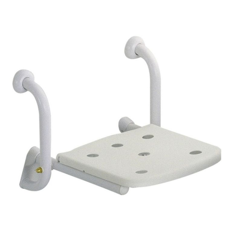 Silla Rebatible Ferrum Espacio Para Discapacitados Vtes Color Blanco