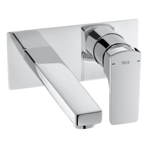 Grifería Roca Varna Lavatorio Pared Monocomando Cromo