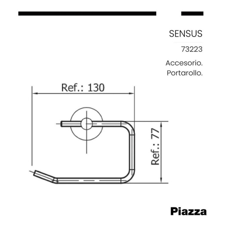 Juego De Accesorios Para Bano Piazza Sensus Cromo 6 - Imagen 8
