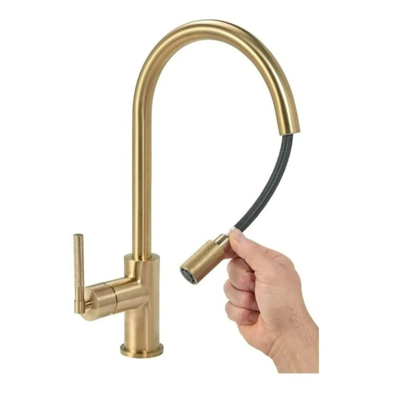 Griferia Peirano Fabric Cocina Dorado 20-100g Duchador - Imagen 3