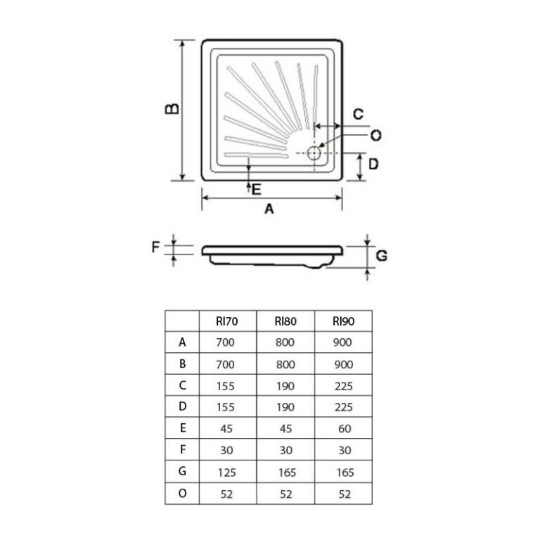 Receptaculo Ferrum Acero Porcenalizado 90 X 90 X 15 Cm Ri90 - Imagen 2