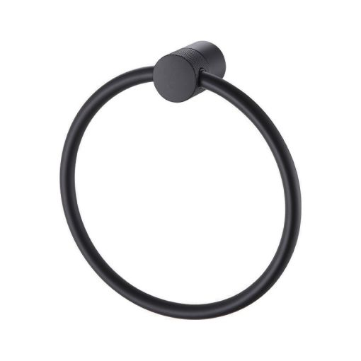 Aro Toallero Peirano Fabric Negro 17020n Accesorio Bano