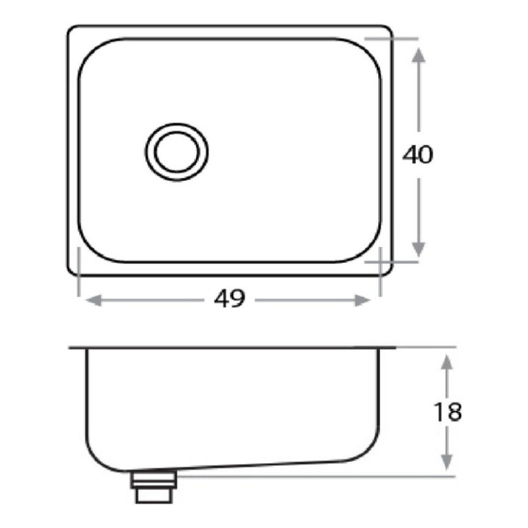 Bacha Acero Inoxidable Mi Pileta Encastrable 443e De Lujo - Imagen 10