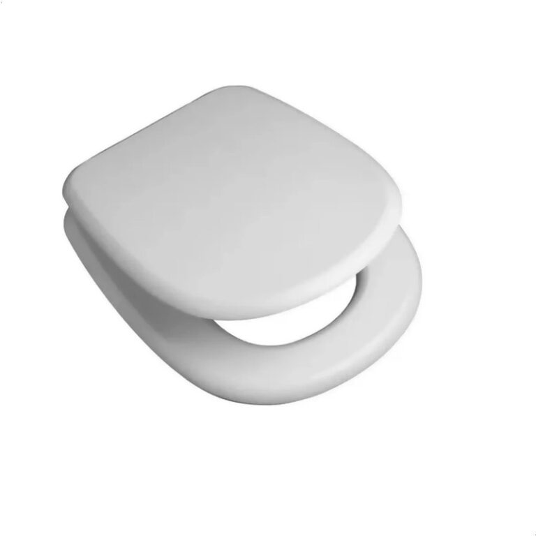 Tapa Asiento Inodoro Ferrum Bari Herrajes Sistema Expansor A Color Blanco - Imagen 4