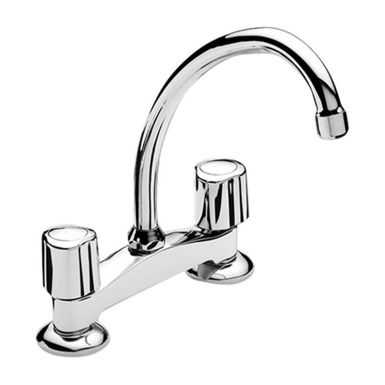 Griferia Peirano Dique Cocina Mesada Cromo 910/m