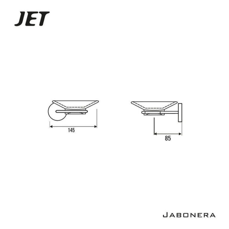 Jabonera Hidromet Jet Cromo Accesorio Baño 3721 - Imagen 2