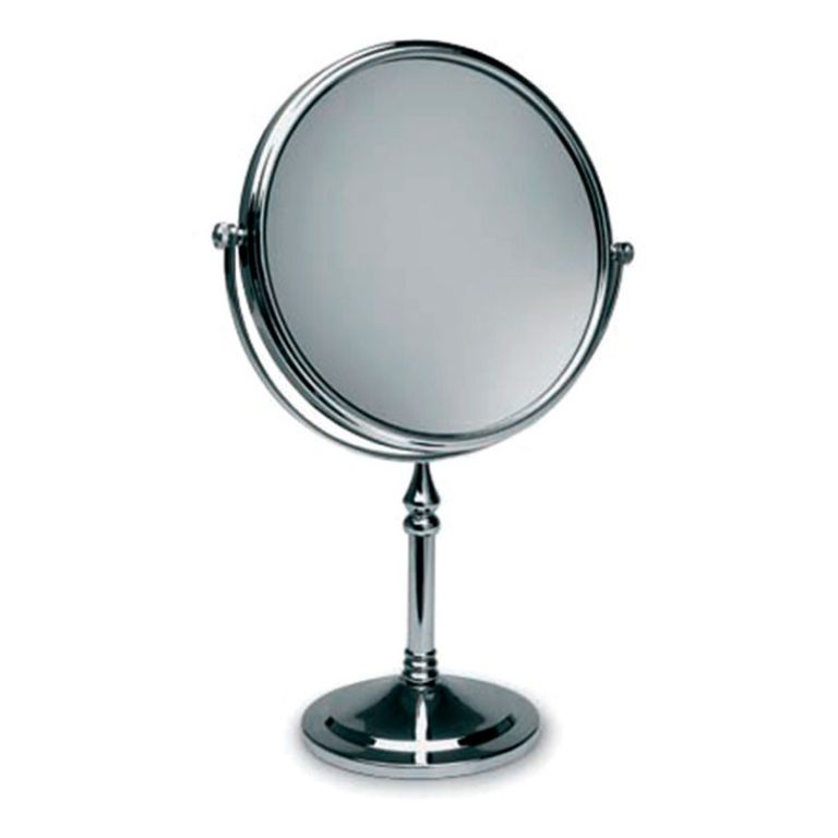 Espejo Pie Apoyo Piazza Bano 2 Caras Cromado