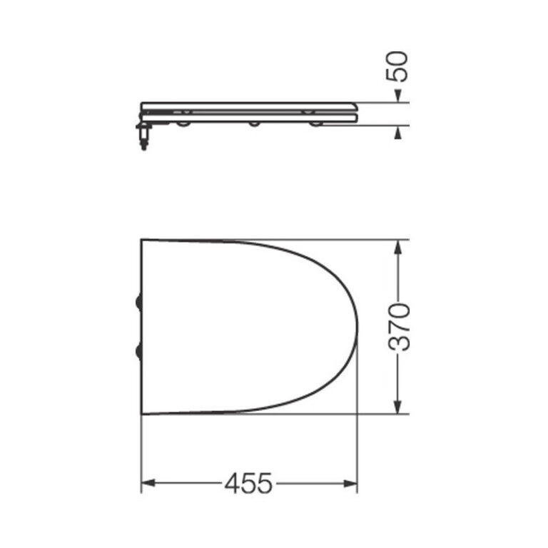 Asiento Inodoro Ferrum Marina Herraje Metálico Thim Tapa - Imagen 2