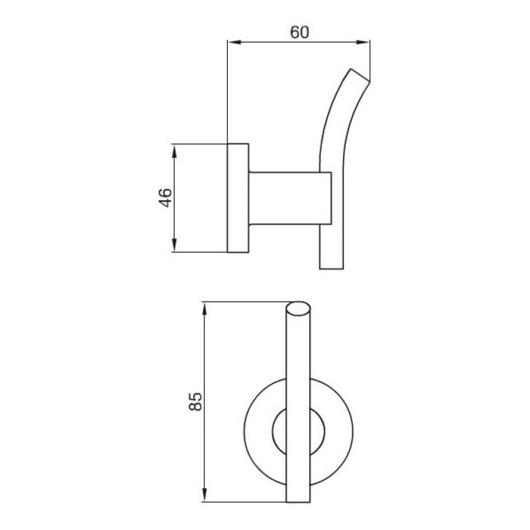 Combo Accesorios Fv Libby 6 Piezas Baño Completo Metálico - Imagen 6