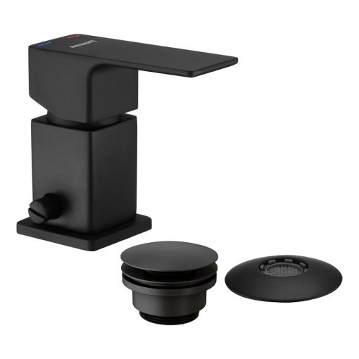 Griferia Piazza Arq Monocomando Bidet Negro 10404ne