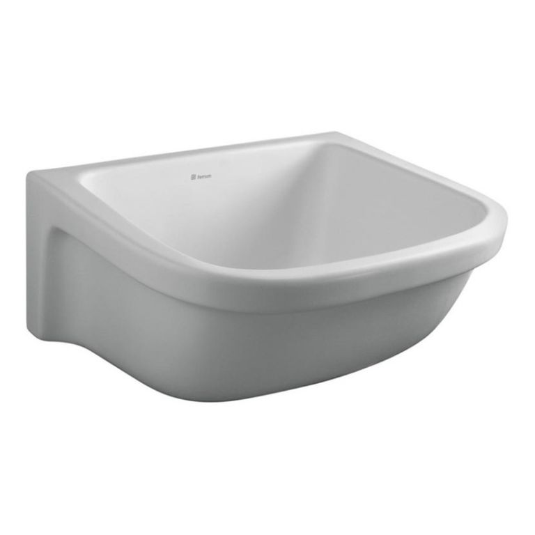Pileta Bacha Ferrum De Lavadero Loza Plhb 600x480 Mm Color Blanco
