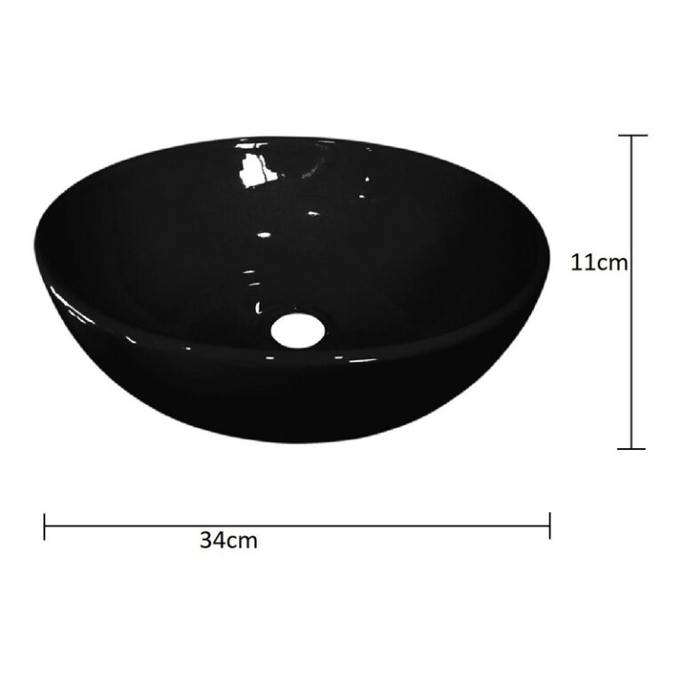 Bacha De Loza Negra De Apoyo Daccord Agus Primera Calidad - Imagen 2