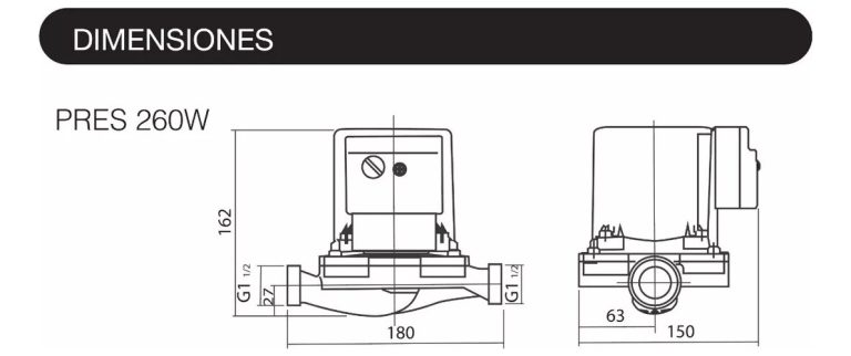 Bomba Presurizadora Latyn Pluvius Pres 260w Mayor Presion - Imagen 2
