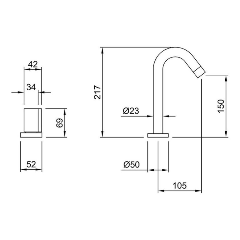 Griferia Peirano Toledo Lavatorio Mesada Cierre Ceramico - Imagen 2