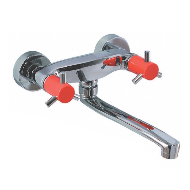 Griferia Hidromet New Age Cocina Pared Exterior Pico Bajo