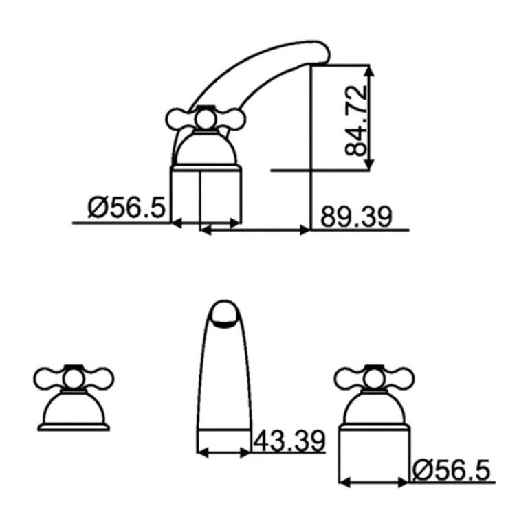 Griferia Hidromet Self Lavatorio Mesada 1012 Cromo - Imagen 2