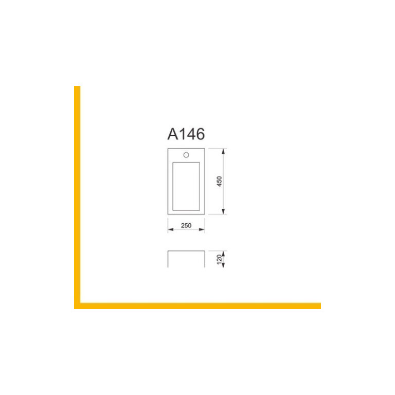 Bacha Piazza A146 Apoyo Loza Porcelana Sanitaria Bano Gtia - Imagen 2