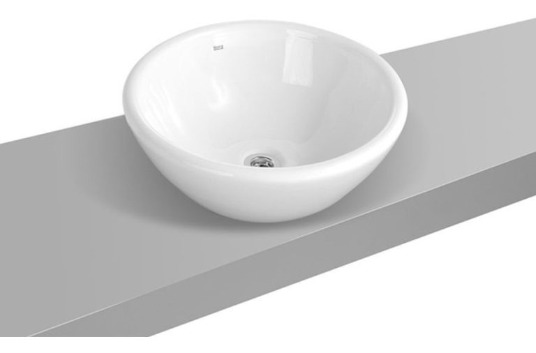 Bacha Roca Zen Napur De Apoyo Lavatorio Porcelana Blanco - Imagen 4