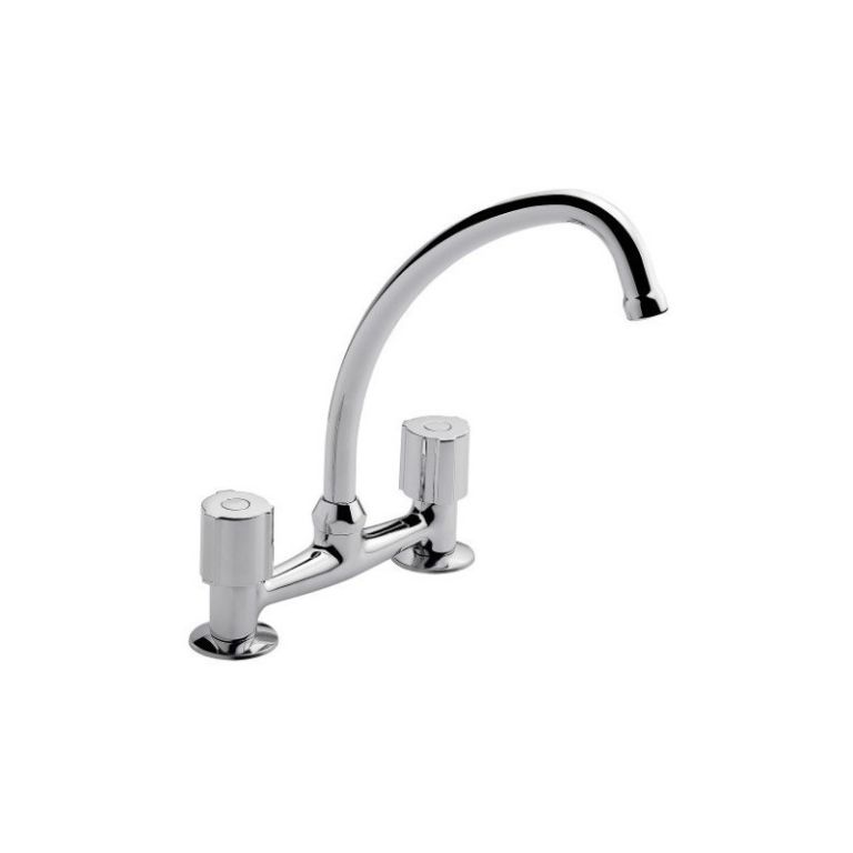 Grifería Fv Radal Cocina Mesada Pico Alto 413/c7 Cilíndrico