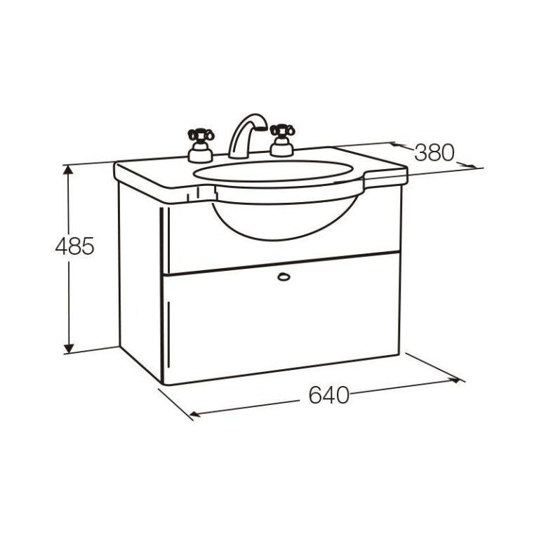 Mueble Ferrum Venecia Colgar De 64 Cm Blanco - Imagen 2