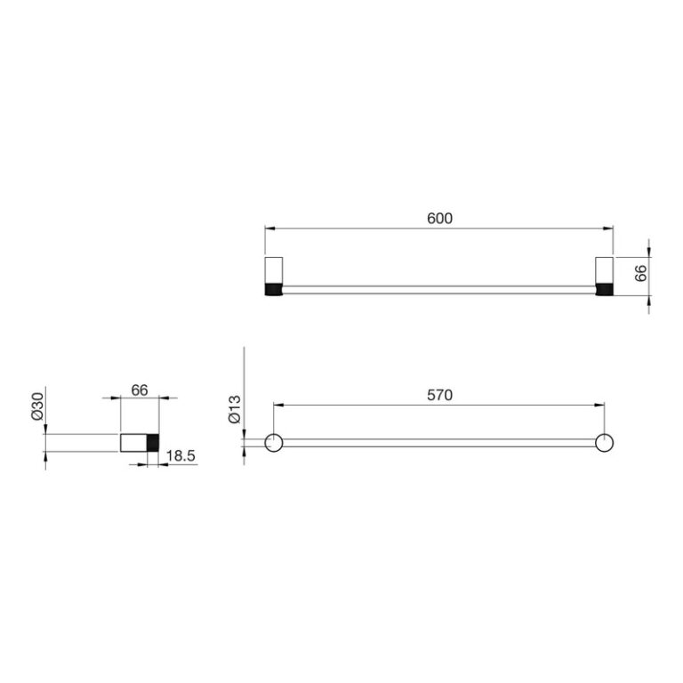 Toallero Barral Peirano Beat Niquel 18010 - Imagen 3