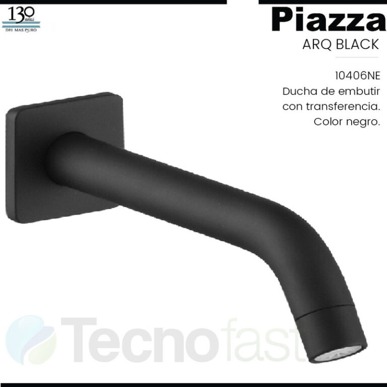 Grifería Piazza Arq Monocomando Ducha C/t 10406ne Negro - Imagen 8