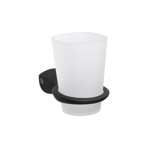 Portavaso Portacepillo De Baño Fv Epuyen Negro 0169/l2-ng