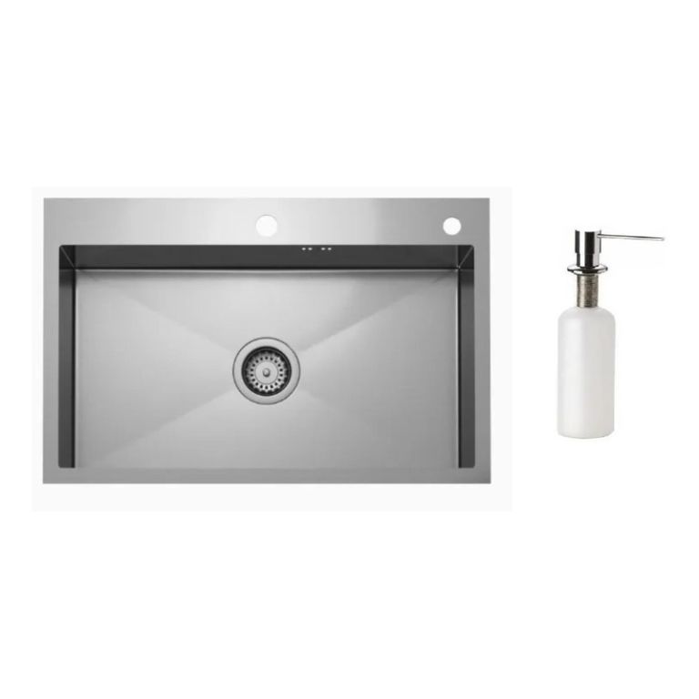 Bacha Cocina Acero Inoxidable Mi Pileta 718e + Dosificador - Imagen 8