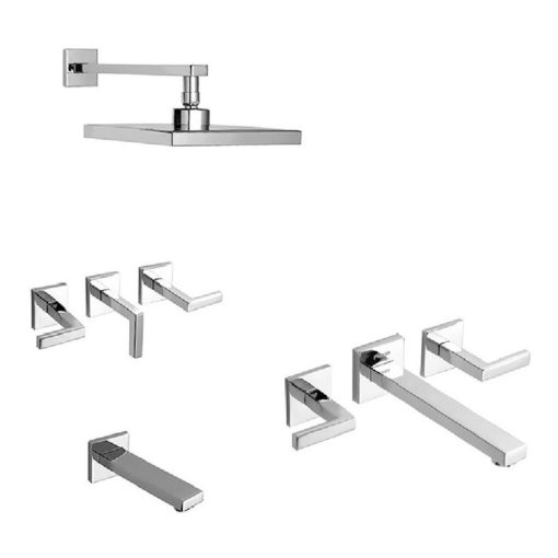 Griferia Piazza Unique Lever Ducha Embutir Con Transferencia