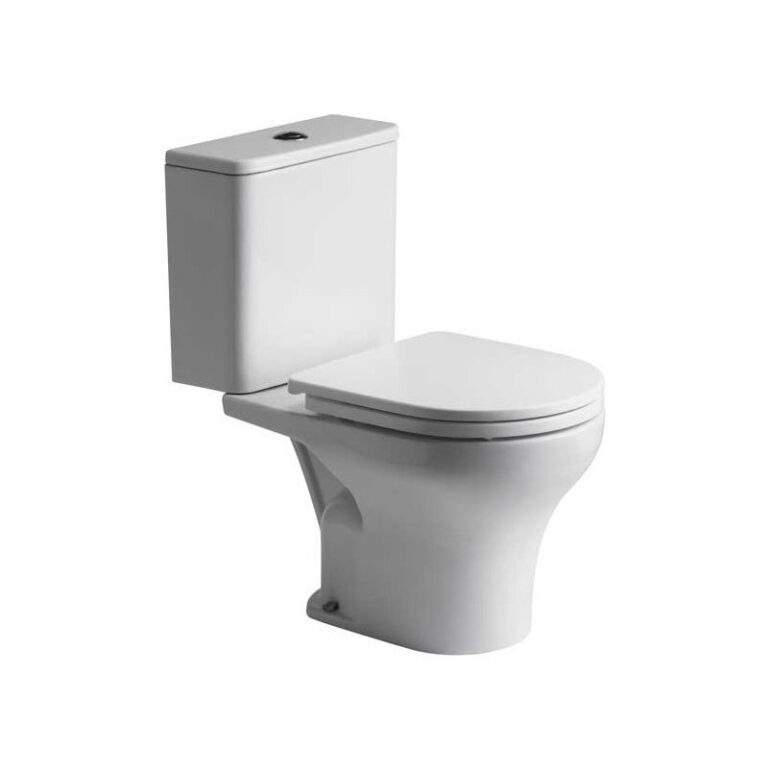 Deposito De Apoyo Ferrum Veneto Con Descarga Dual Doble Dtw6 Color Blanco - Imagen 2