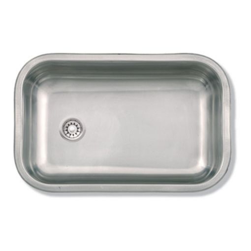 Bacha Simple De Acero Inoxidable Mi Pileta Bajo Mesada Para Cocina 103t 52 X 32 X 13 Cm