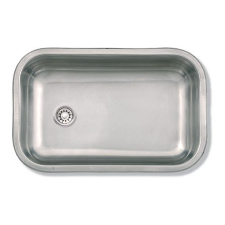 Bacha Simple De Acero Inoxidable Mi Pileta Bajo Mesada Para Cocina 103t 52 X 32 X 13 Cm