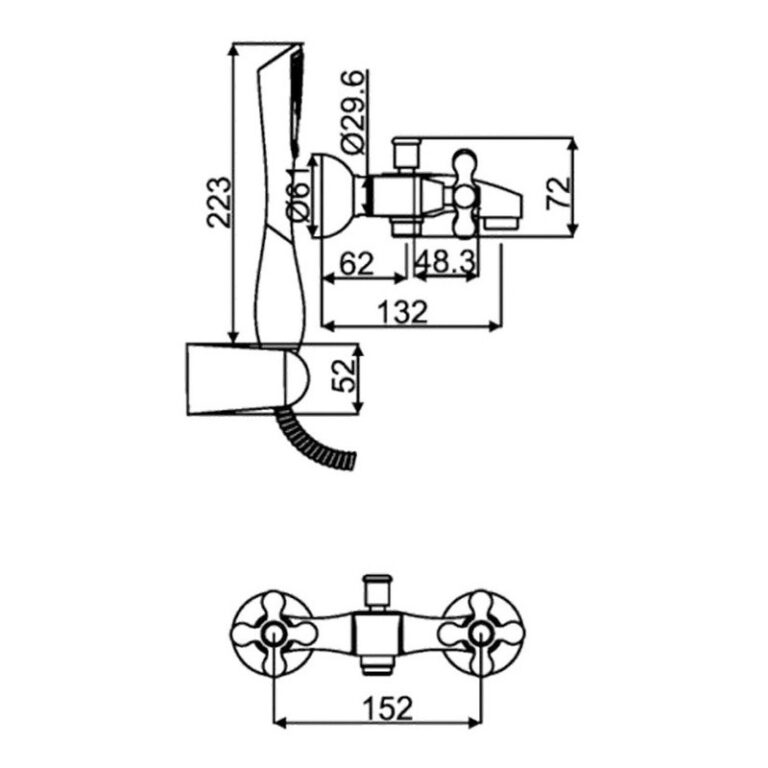 Griferia Hidromet Self Ducha Exterior Transferencia 1016 - Imagen 2