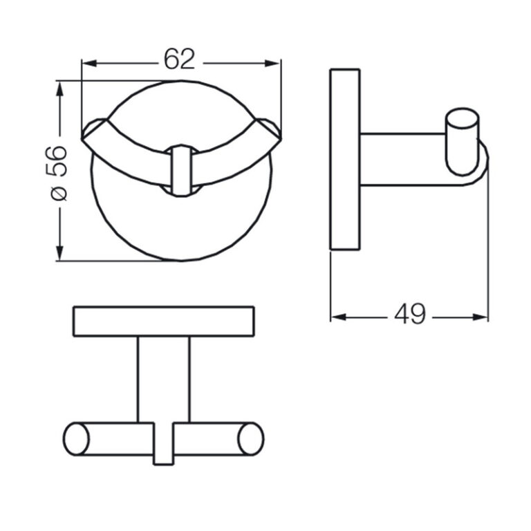 Percha Fv Grand Hotel 0722.10/37 Accesorio Doble - Imagen 2