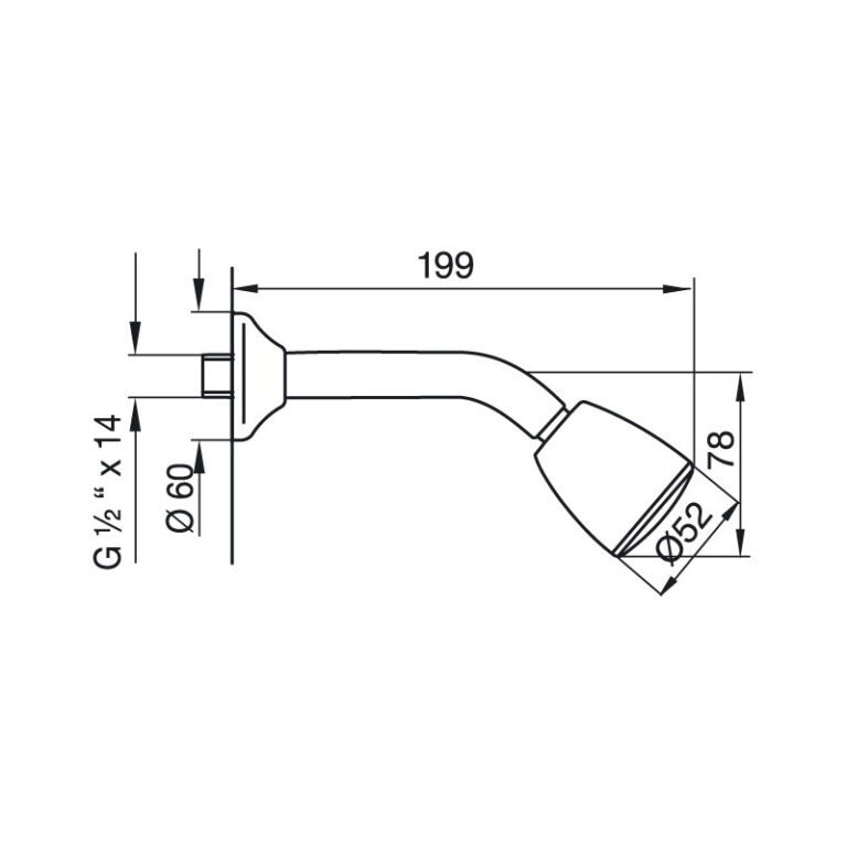 Flor De Ducha Articulada Fv Cromo Con Brazo - Garantia - Imagen 2