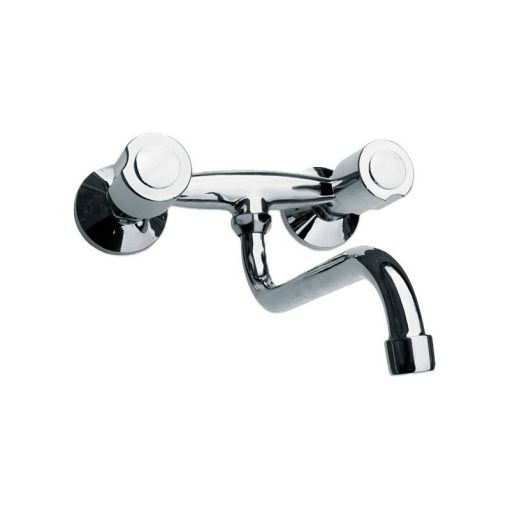 Griferia Peirano Renacer Cocina Pared Exterior Pico Bajo