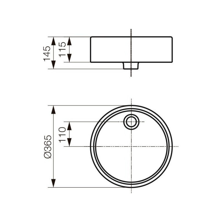 Bacha Ferrum Tori L329k Apoyo Blanca Bano Vanitory Redondo - Imagen 4